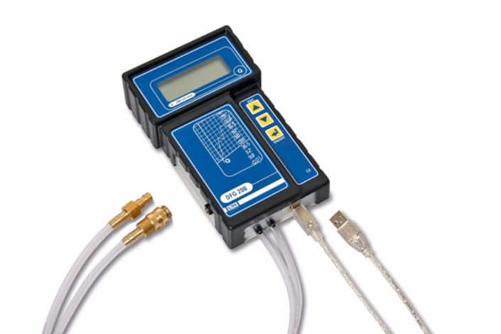 Durchflussmessgerät mit USB-Schnittstelle zur Datenverwaltung Durchflussmessgerät mit USB-Schnittstelle zur Datenverwaltung